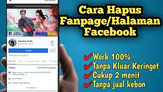 Cara hapus halaman Facebook /Fans page