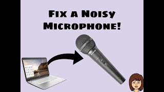 How to fix a loud mic on a chromebook!