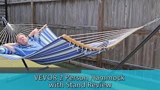 SOLID PORTABLE HAMMOCK - VEVOR 2 Person Hammock with Stand Review