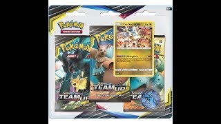 POKEMON SM TCG  TEAM UP 3-PACK BLISTER - ULTRA NECROZMA OPENING