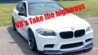 V8'S TAKE OVER THE HIGHWAY || 335xi GETS ANTILAG || 4WD BURNOUT