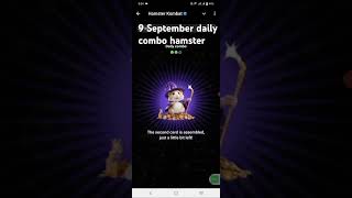 9 September  daily combo hamster combat