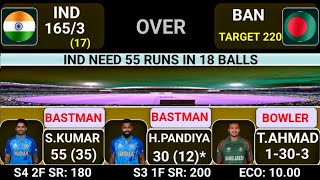 India vs Bangladesh 1st T20 Match | IND vs BAN 2024 | Cricket Match Score & Comentory