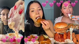 BEST TIKTOK MUKBANG COMPILATION OF ALL TIME #2 | WingStop, Canes, Taco Bell, Sushi ETC. 🤤