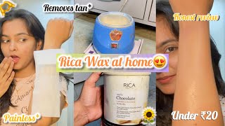 Rica wax at home // hair & tan removal, pocket friendly, best wax, full guidance #wax #waxathome