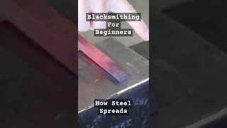 Blacksmithing for Beginners 1 #blacksmith #steel #hammer #anvil #metalworking #diy #shorts