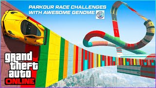 GTA V Online Parkour Race Challenges with @AwesomeGenome