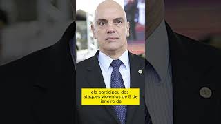 8 de janeiro: Moraes vota pela condenação de “Fátima de Tubarão” a 17 anos de cadeia #shorts