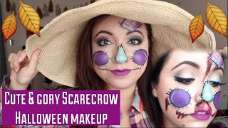 Cute & Gory Scarecrow | Halloween Makeup 2015