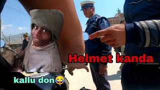 Traffic Police Catch Without Helmet | Helmet Kanda | Kallu don 😂@ku_salvlogs6551