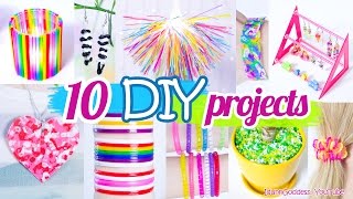 10 DIY Projects With Drinking Straws – 10 New Amazing Drinking Straw Crafts and Life Hacks