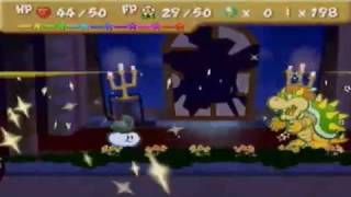 Paper Mario (N64) - 1st Bowser Fight - No Star Beam