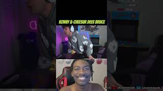 KONVY & CHEESUR DISS BRUCE 🔌💚😭😭😭 #adinross #adinlive #funny #kick #twitch #reaction