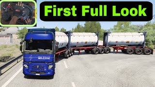 FIRST LOOK New Renault Electric Truck in Euro Truck Simulator 2! Logitech G29 Gameplay