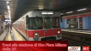 Treni alla stazione di Rho Fiera Milano della 🔴 M1