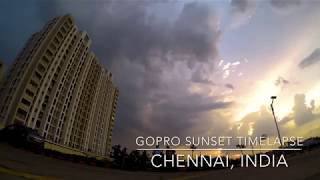 GoPro Sunset Timelapse - Chennai, India