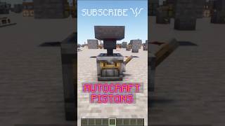 AUTOCRAFT PISTONS with this SIMPLE SETUP! | Redstone with PsiVolt #minecraft #redstone