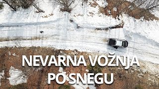 Nevarna vožnja po snegu | On White Surface Vlog