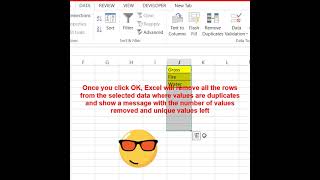 Remove Duplicates #shorts #excel #duplicates