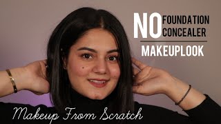 "Effortless Glow: Everyday Makeup Look without Concealer and Foundation from Scratch!"