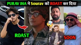 Purav jha ने Sourav Joshi & other youtubers को Roast कर दिया 🤯| Round 2 hell New video #news