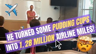 FREE TRAVEL HERO | He Turned Some PUDDING CUPS into 1.28 MILLION Frequent Flier Miles! HOW?!?!