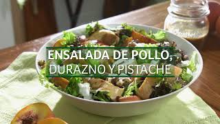 Inspirado en la Naturaleza | Ensalada de pollo, durazno y pistache