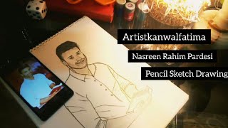 Nasreen | Rahim Pardesi | Pencil Sketch Drawing Tutorial | Pardesi Squad | Pakistani Vlogger