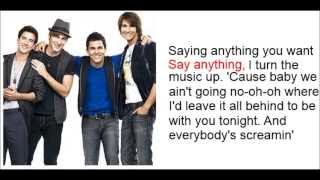 Big Time Rush- Oh yeah Lyrics