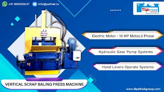 Vertical Scrap Baling Press Machine  by TL Pathak Group #recyclingequipment #manufacturer #machine