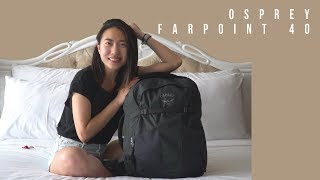 How I pack my travel backpack - Osprey Farpoint 40 Review | Delia X