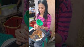 Happy Lady Repacking Brown Sugar @ Jaro, Leyte Public Market