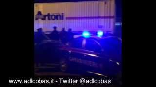 Cesena - Durante lo sciopero arrivano i crumiri da Bologna e il blocco dei Tir in Artoni