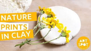 Easy Art for Kids: Nature Prints in Clay