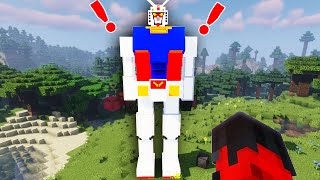 BUILD & PILOT A MEGAZORD IN MINECRAFT | MINECRAFT GUNDAM