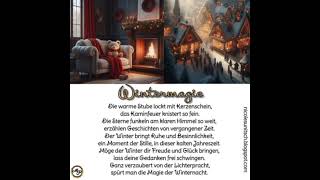 Wintermagie ⛄️ ☃️,  Gedicht gesprochen von Monika Pucel