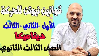 هديه 🎁شرح اسطوري 🔥لقوانين نيوتن الثلاثة 🔥ديناميكا 3ث 2024🫡🔥