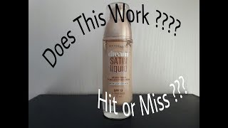 TESTING & REVIEWING MAYBELLINE DREAM SATIN LIQUID FOUNDATION !!!!