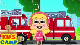 🚒 Learn Vehicles Name For Toddlers | Educational Videos By KidsCamp