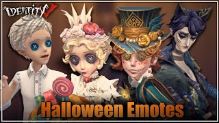 All The New Halloween Emotes - Identity V