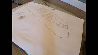 Drawing FIJI Airways A350 (Time-lapse)