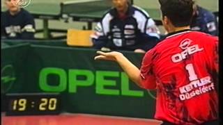 Tischtennis Bundesliga: Vladimir Samsonov vs Ding Song Mar 2000