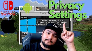 How to fix Privacy Settings for Minecraft on Windows 10, Mobile, Nintendo Switch