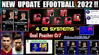 New Update Pes 2022 Mobile || Goal Poacher Ronaldo 4 CB System Release Date eFootball 2022 Mobile ||