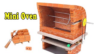 HOW TO BUILD A Automatic rotation Mini Oven from Mini Bricks - BRICKLAYING -Mini BBQ