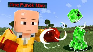 MINECRAFT but i have onepunch power