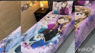 kids collection| beautiful kids room bedsheets 3D print design|girls& boys bedsheets designs