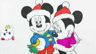 Dibujar y Colorea Mickey Mouse | Dibujos Para Niños con MiMi | Aprender Colores