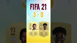 L. Messi vs B. Saka #messi #saka #fifa #fifa22 #fifa23 #fifaultimateteam