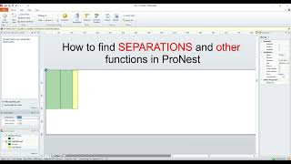 How to find Separations function in ProNest